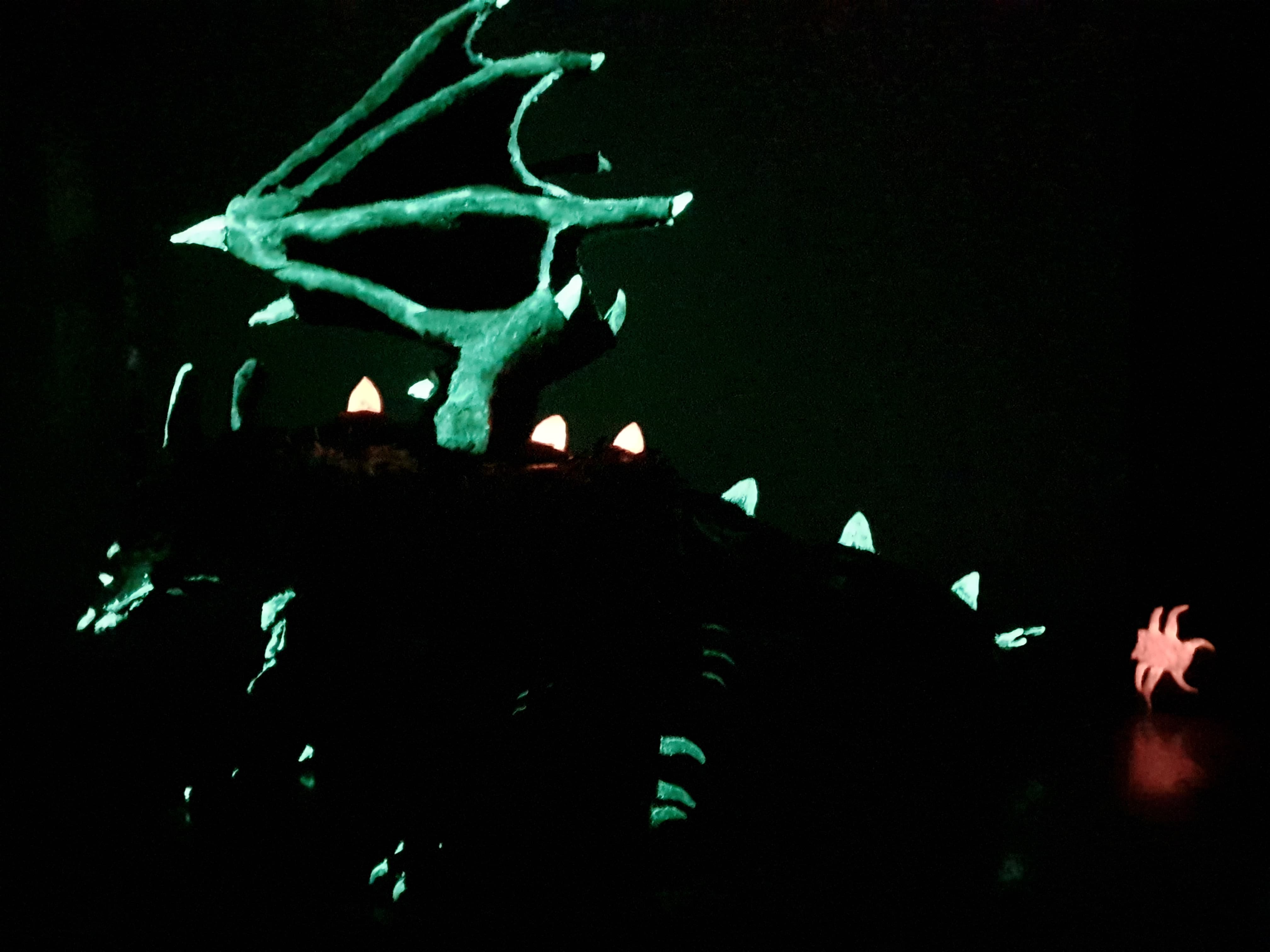 Glow in the dark photo Chupacabra-Gargoyle hybrid