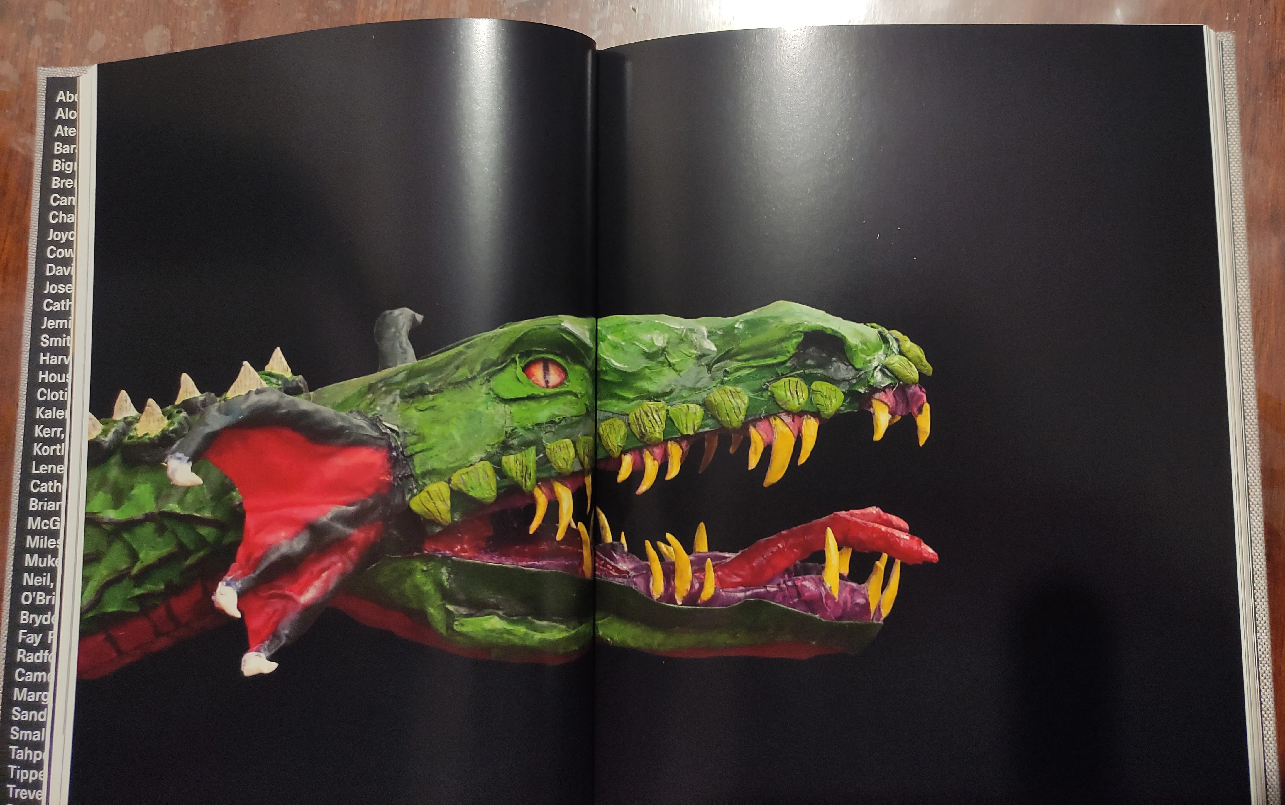 My Paper Mache Dragon Featured in Decade Hardcover book