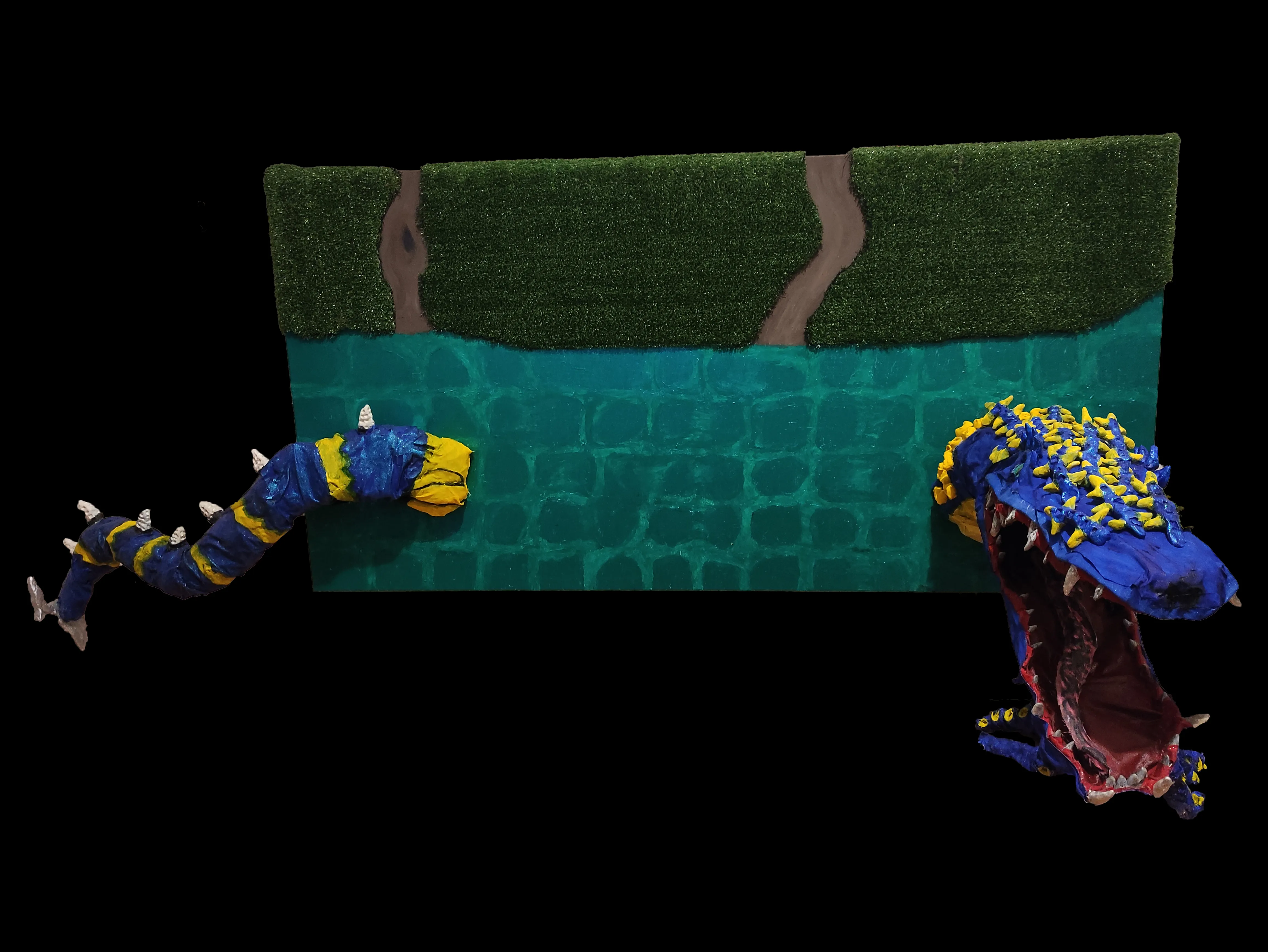 Sea dragon paper mache