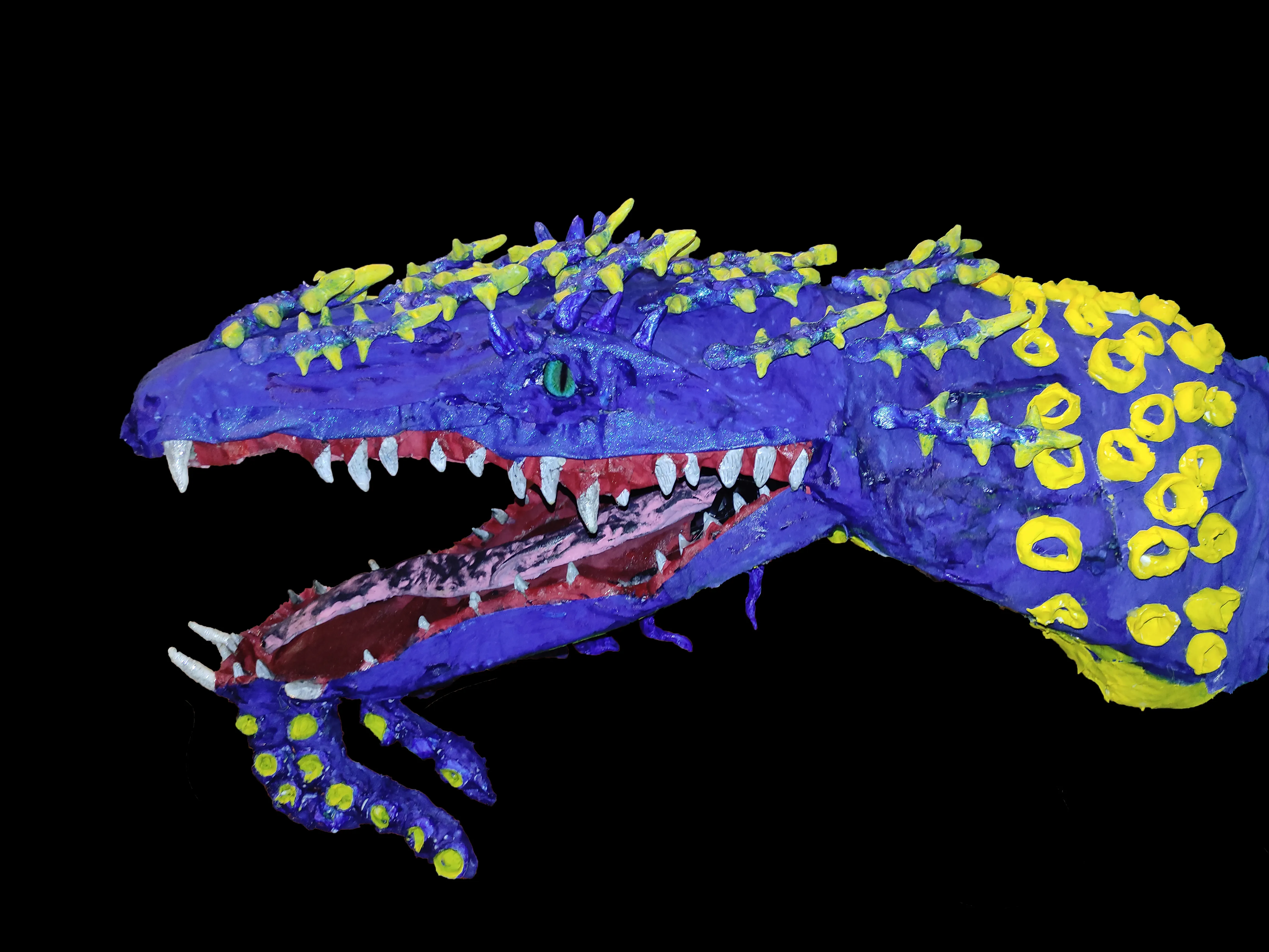 Sea dragon paper mache