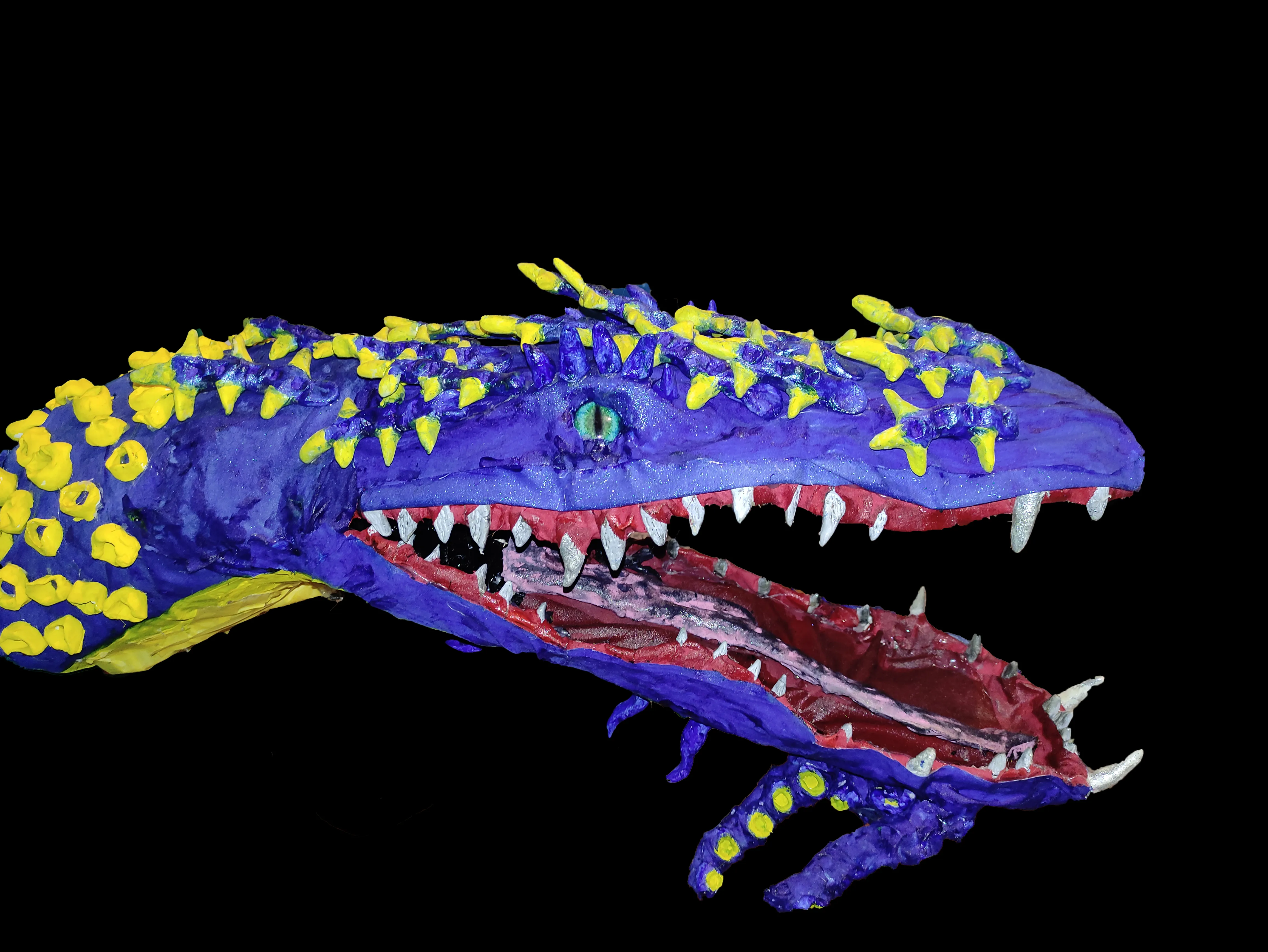 Sea dragon paper mache